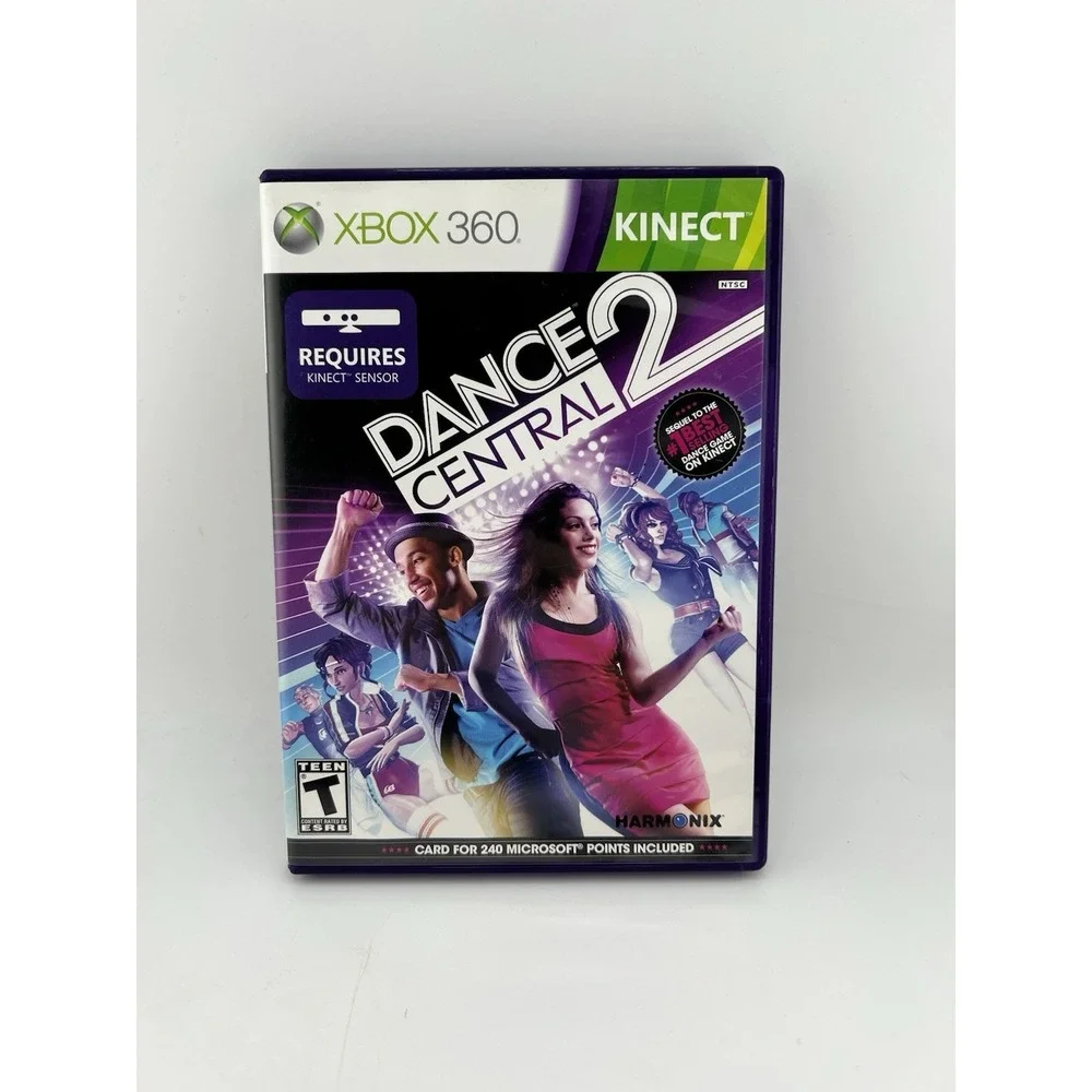Dance Central 2 Xbox 360 Kinect Game Complete with Manual Harmonix NTSC